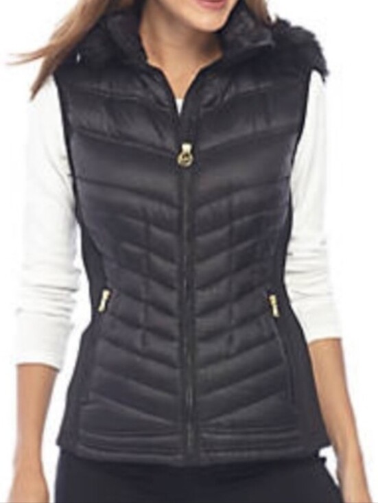 Michael Kors Jackets & Blazers - Michael Kors Black Quilted Sleeveless Puffer Vest